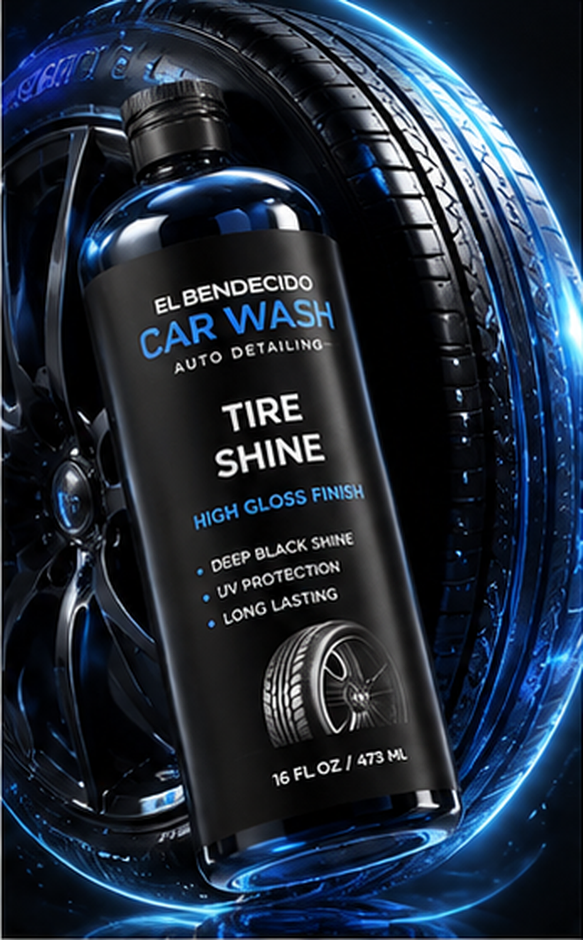 El Bendecido Blessed High-Gloss Tire Shine 16 oz product image