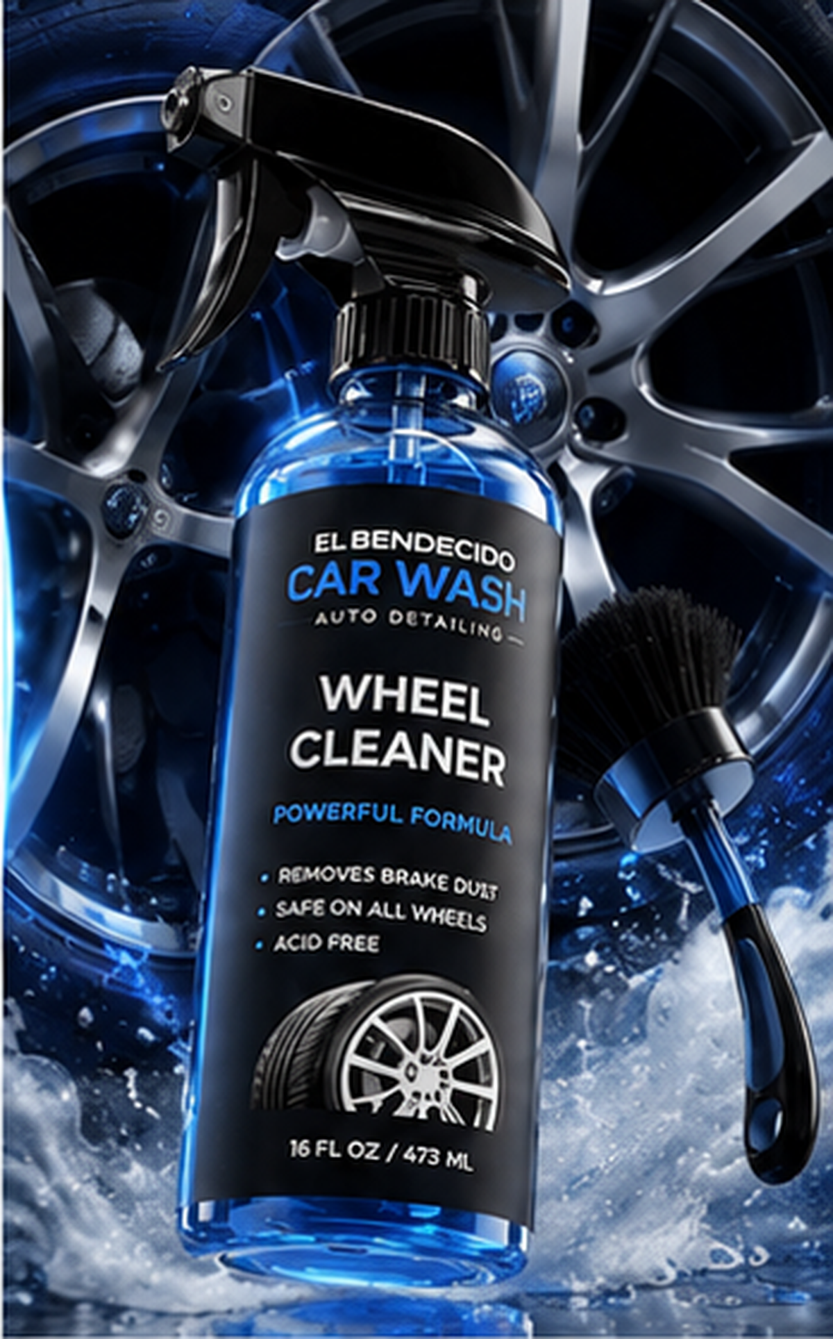 El Bendecido Blessed Wheel Cleaner 16 oz product image